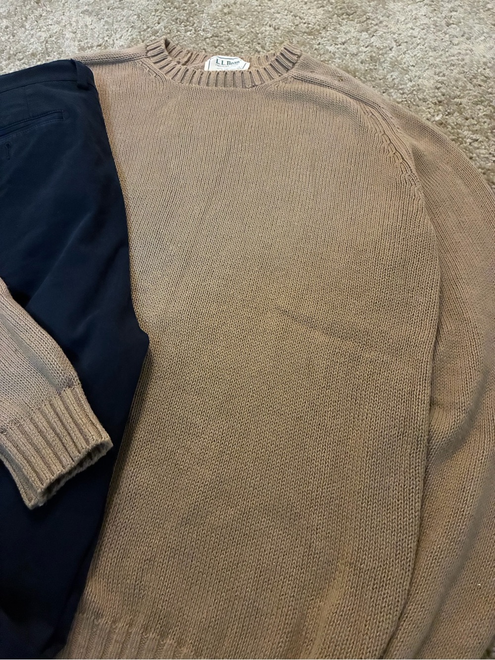 Vintage 80s Chunky Knit Sweater Made In USA L.L. Bean - Size L